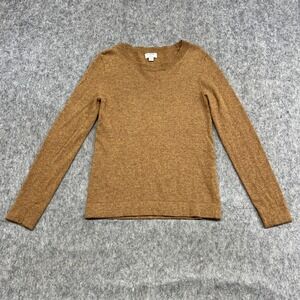 J Crew Sweater Womens XS Beige Wool Blend Crewneck Pullover Knit Teddie Preppy